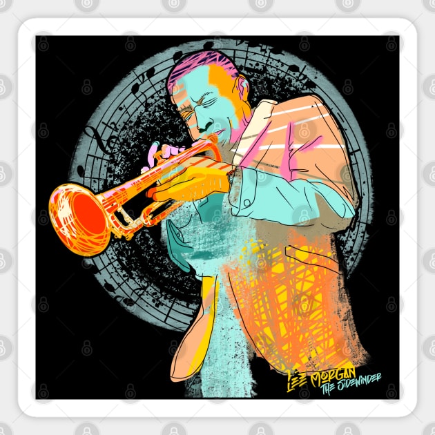 Lee Morgan Jazz Art Print Magnet by comecuba67